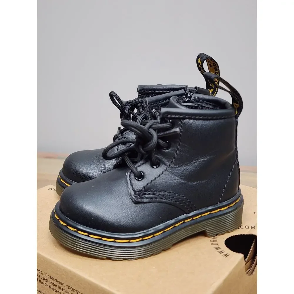 NEW Dr Martens Toddler 1460 Boots Doc Martens Softy T Black Combat Size 4